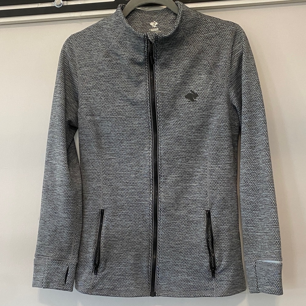 Rabbit fleece zip-up
